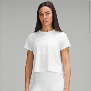 Lululemon White Classic Fit Cotton Blend T-Shirt Size 4
